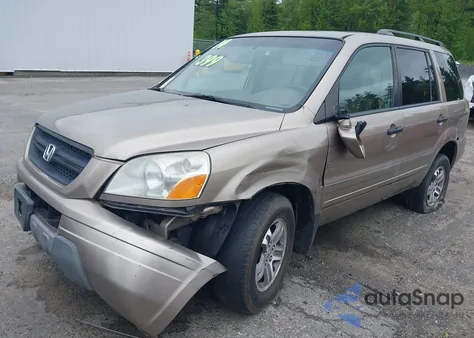 2004 Honda Pilot Ex-L from USA, damaged, VIN 2HKYF18684H541175